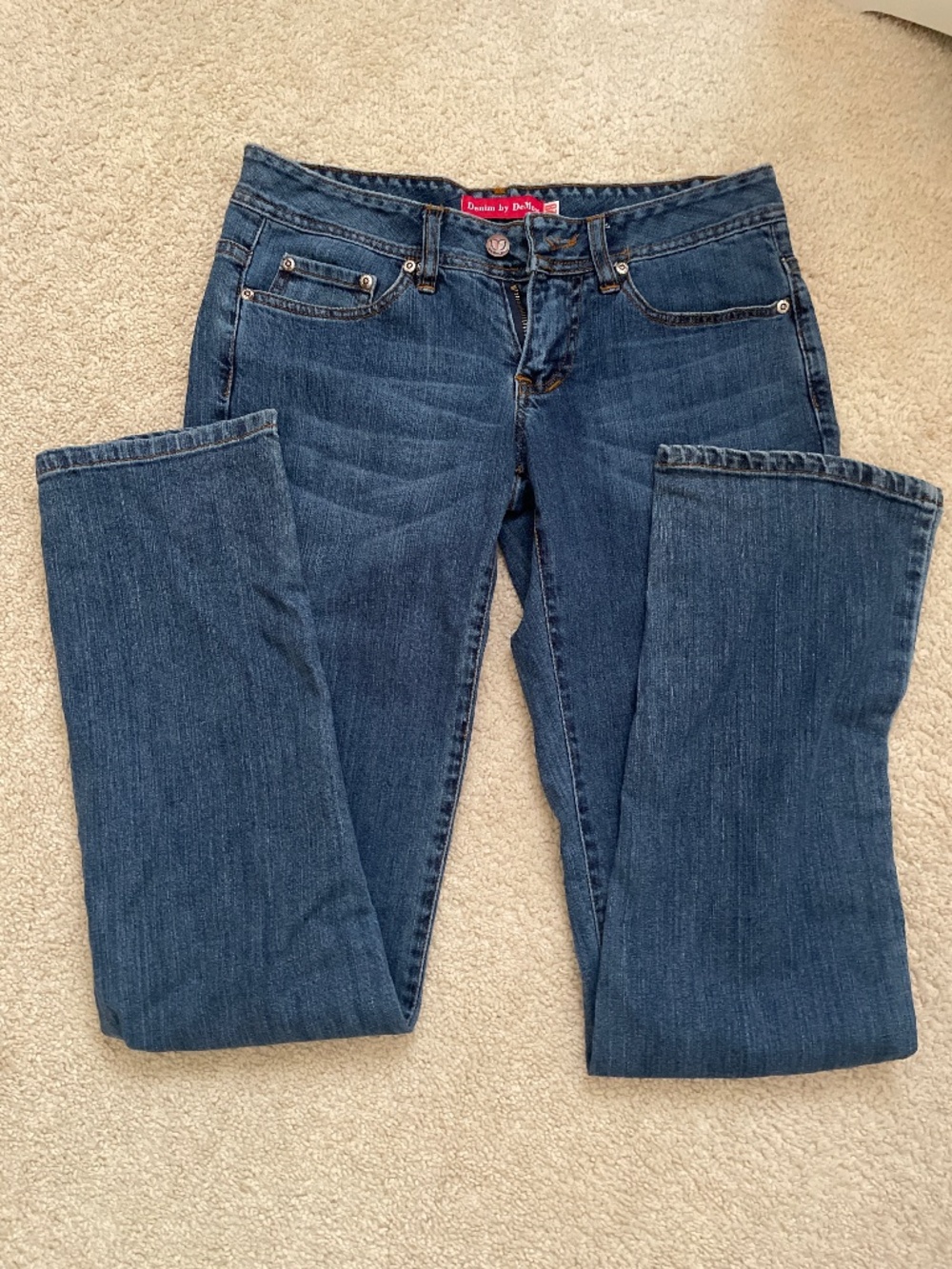 Denim blue jeans